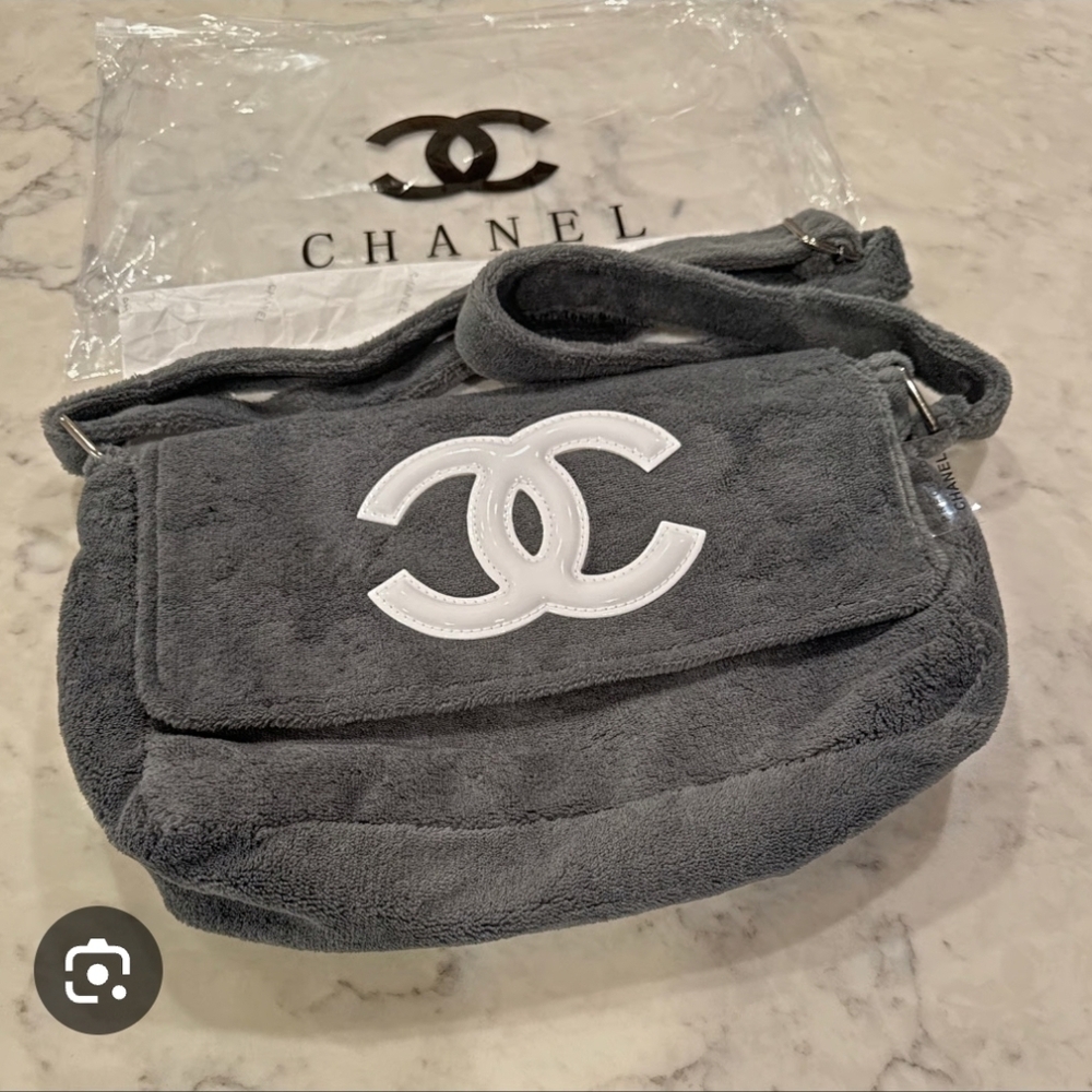 CHANEL New Grey VIP/GWP Precision Shoulder/Crossbody Bag